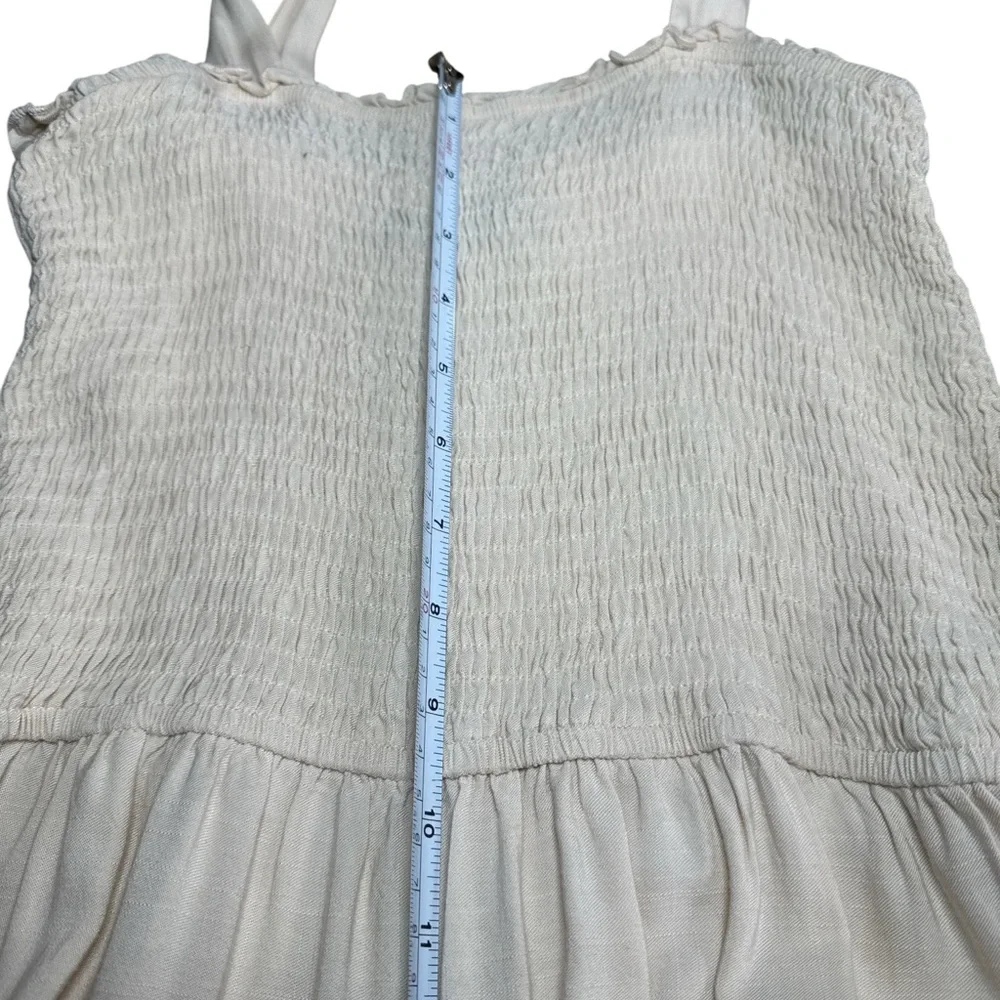 Cream Boho Tie Strap Maxi Dress - Picture 5 of 8